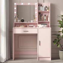 Pink vanity store dresser